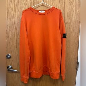 Stone Island Sweatshirt Orange Rep